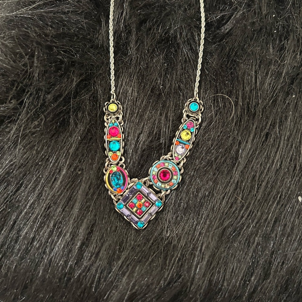 Firefly Multicolor Gemstone Necklace